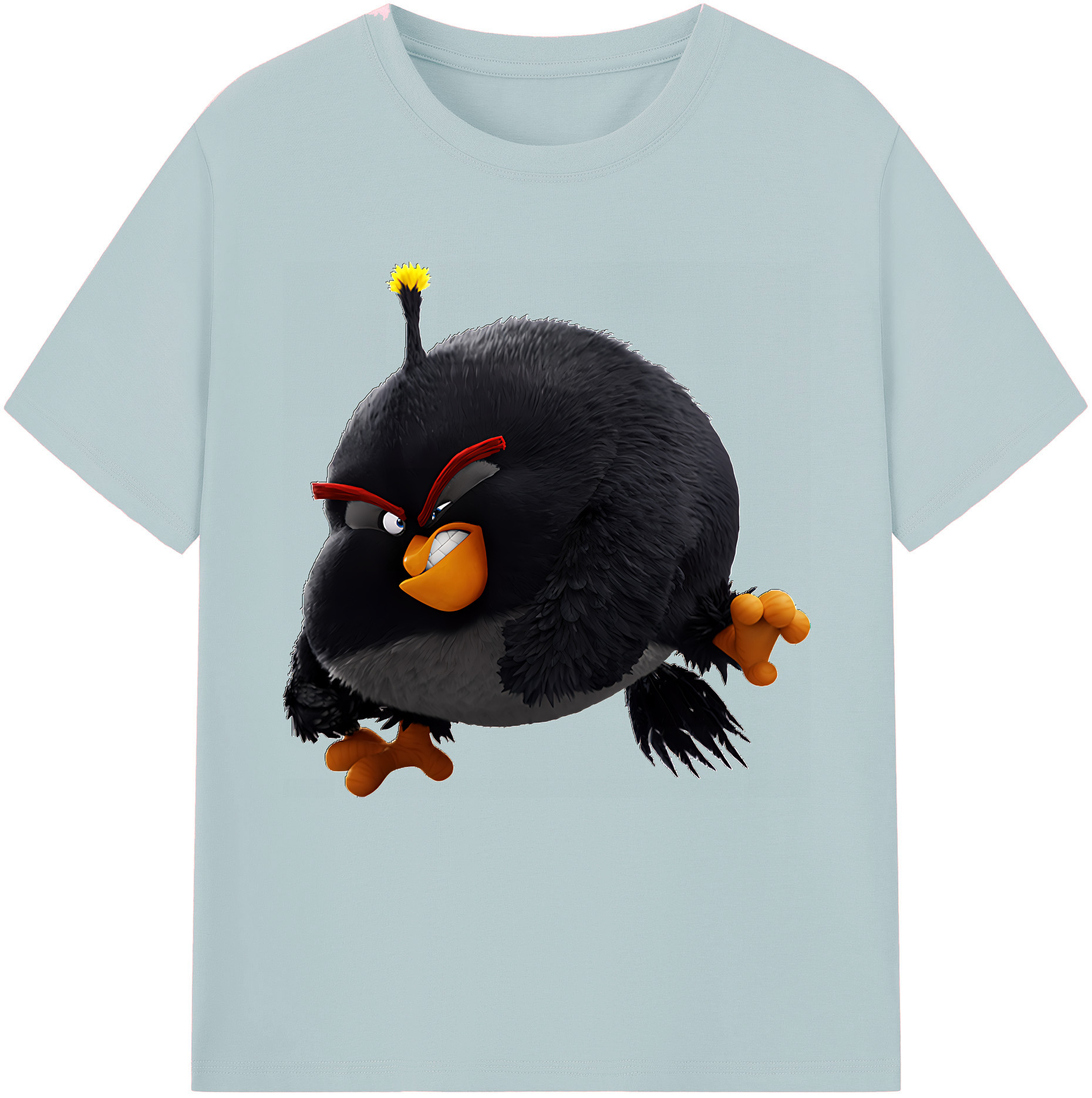 （画像用） Angry Birds アングリーバード 綿100％半袖Tシャツ（フロントプリント）